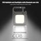 #A 4 Modes Waterproof 6W Type-C USB Rechargeable COB LED Mini Keychains Flashlig