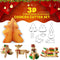 8 Pcs Christmas Cookie Cutters Biscuit Fondant Cake Decorating Baking Set Mold~