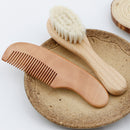 2Pcs Baby Shampoo Bath Brush Bath Rub Toiletries Comb Care Set Wool Brush