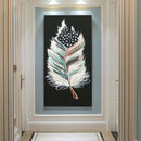 Abstract Feather Oil Paint By Numbers DIY Canvas Wall Picture Craft Home Deco
