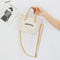 Letter Print Shoulder Satchel Handbags Canvas Women Crossbody Bags (White)