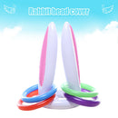 PVC Inflatable Easter Bunny Hat Ring Toss Toys Kids Game (Pink Rabbit Ear)