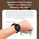 Smart Watch Fitness Tracker Watch-Heart Rate Calories Sleep Tracker (Black)