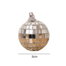 6pcs Reflective Glass Mirror Ball Disco Xmas Party Hanging Decor Ornaments