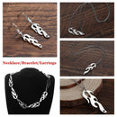 Jewelry Accessories Bracelet Hook Earrings  Wave Sun Choker Fire Flame Necklace