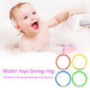 4pcs Pool Throwing Sinking Dive Toys Underwater Training Kids Diving Rings Toys