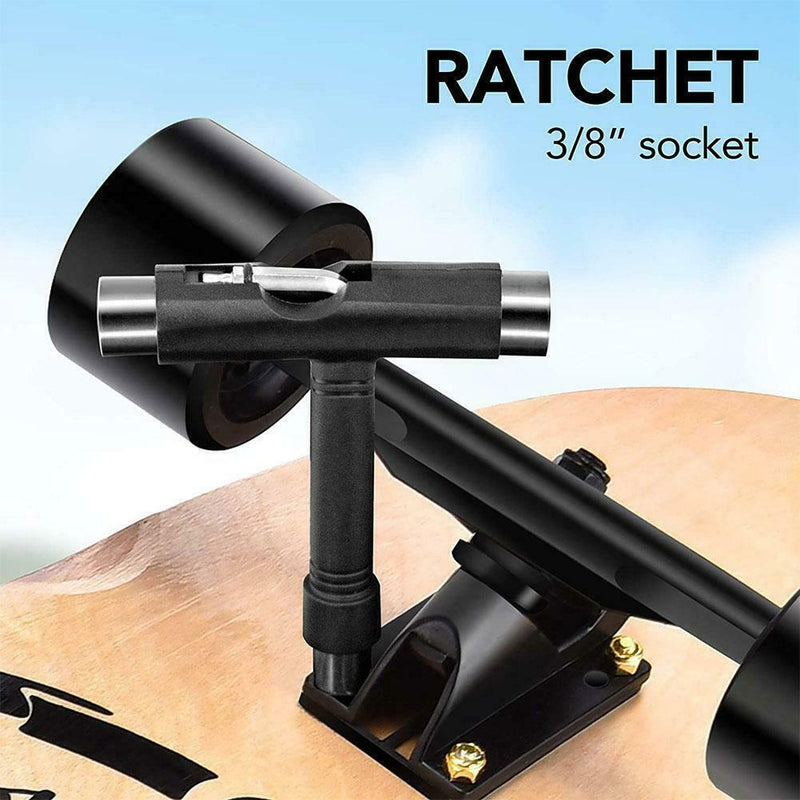 Wrench Skateboard Scooter Roller Skate Long Board T-Shape Tool Wrench Q3S9