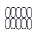 Safe Oval Fishing Metal Hanging Buckle Carabiners Keychain Clip Hooks