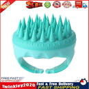 Silicone Hair Washing Comb Scalp Head Massager Hair Cleaning Tool (Green) Newly
