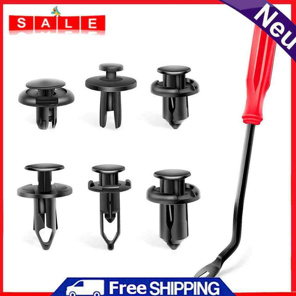 120pcs Car Door Trim Panel Clips+Screwdriver Push Rivet Retainer Replacement Kit