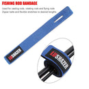 Fishing Rod Wrap Bundle Elastic Rod Fastening Strap  Rod Belts Rod (Blue)