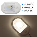12-24V 24 LED Dome Light Interior Ceiling Lamp with Switch for RV Marine Yacht