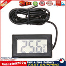 Waterproof Electronic Digital LCD Pet Aquarium Thermometer w/ Probe(Black) Newly