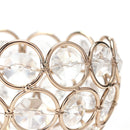 European Candlestick Wrought Iron Candle Holder  Hollow Crystal Crafts (A)