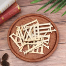 Craft Pieces Home Decorations Wood Chip Wooden Roman Numerals Clock Accessories