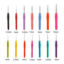 Craft Tools Soft Grip DIY Crochet Hook Weave Yarn Aluminum Knitting Needles
