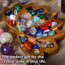 Crystal Display Holder Lotus Shaped Healing Stones Tray Desktop Organizers Newly