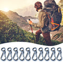 Mini Spring Carabiner Hook EDC Bottle Opener Outdoor Climbing Buckle Key Chai