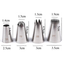 4Pc Large Flower  Icing Piping Nozzle Russian Pastry Tips Baking Mold Cake Decor