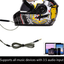 QY7 In-Line Control 3.5mm Headset with Microphone for Motorcycle Helmet Int