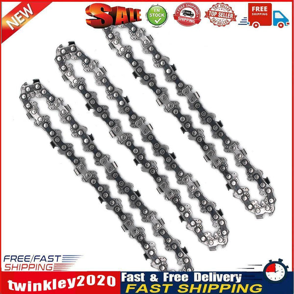 Mini 4 inch Chainsaw Chain Kit Portable Replacement Saw Mill Chain (3pcs) Newly