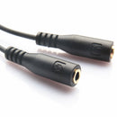Audio Male to 2 Female Aux Cable Headphone Splitter for Phone  Stereo Adapter