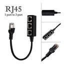 1 Male to 3 Female RJ45 Ethernet Splitter Cable Super Cat5 Cat5e Cat6 Cat7