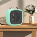 500w Mini Electric Heating Fan with Handle Desktop Warm Air Blower (Green) Newly
