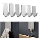 6pcs Waterproof Stable Wall Mounted Bathroom Towels Storage Rack Hanging Ho