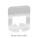 100pcs Plastic Ceramic Leveling System Wedges Clips Flooring Tools (1.0mm) Newly