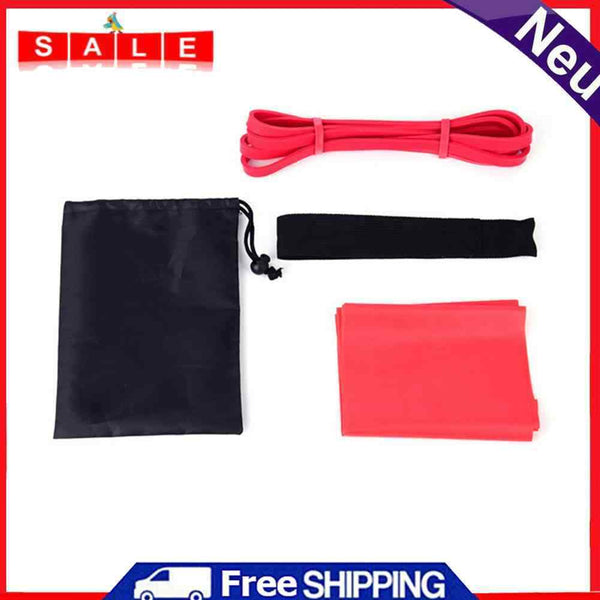 Elastic Latex Resistance Tape Door Anchor Set Yoga Workout Exercise Fitness