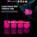 4pcs Tire Valve Caps Illuminated Tire Air Cap Universal Wheel Cover for Bicyc