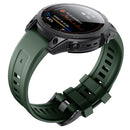Silicone Strap for Garmin Fenix 7/6/6 Pro/5/5 Plus Watch Band (Army Green)