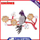 Vanpower Rhinestone Brooches Cute Birds and Flowers with Buckle, Lady's Scarf