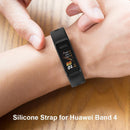Silicone Strap Wristband Band for Huawei Band 4/Honor Band 5i (Wine Red)