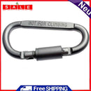 D-Shaped Aluminum Screw Lock Hook Clip Keyring Outdoor Camping Sport