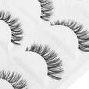 5 Pairs Lot Soft Durable Makeup Eye Lash Extension Cross Black False Eyelash
