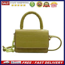 Alligator Pattern Shoulder Crossbody Bag Women PU Leather Mini Handle Tote Purse