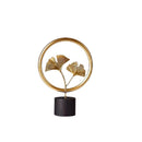 Crafts Luxury Table Decoration Ginkgo Leaf Metal Ornaments Background Decor