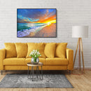 Painting By Numbers Kit DIY Quiet Seaside Hand Painted Canvas Oil Art Picture