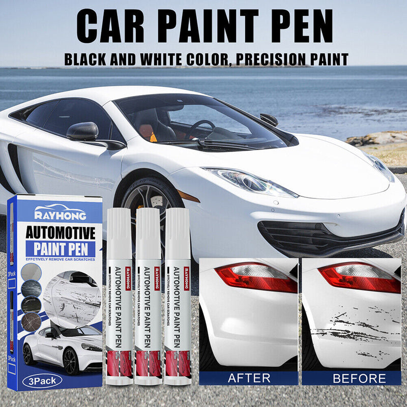 Rayhong 3pcs Car Coat Scratch Repair Paint Pen Touch Up Pen Maintenance Care
