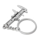 Mini Vernier Caliper Pendant Keyring Slider Slides Useful Tool Key Chain Z0Q5