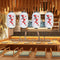 25cm Plum Blossom Lantern Lamp Chinese Long Shaped Cloth Lampion (B)