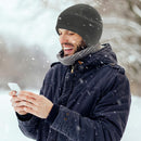 Winter Warm Cycling Fleece Ear Protection Cap Skiing Beanie (Dark Gray)