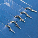 Fishing Hooks Jig Head 5 PCS Fish Head String Luminous Sharp Crappie J4H5