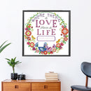 Partial Embroidery Love Life Needlework Stamped 14CT DIY Cross Stitch Kits Decor