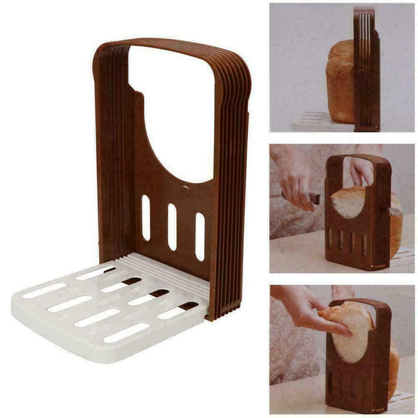 Bread Slicer Cutter Molds Toast Loaf Sandwich Cutting R4U2 Guide Maker I0D5