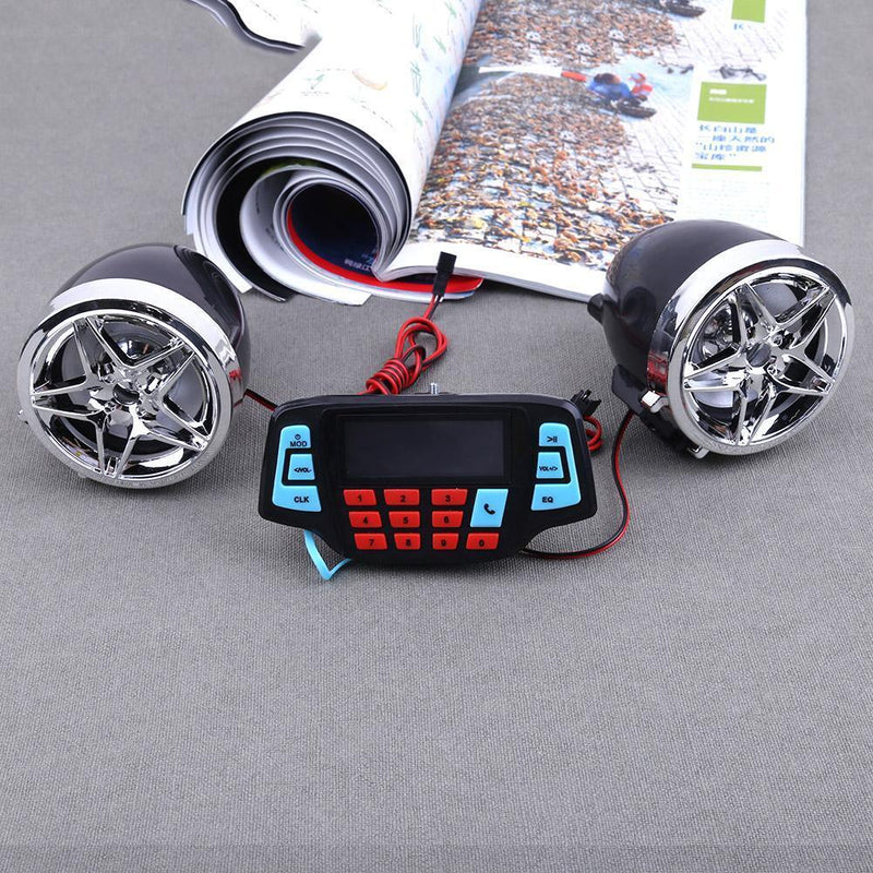 Motorcycle Bluetooth Audio System FM Radio Stereo Speaker MP3 Player Motor F