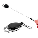 1Pcs Einziehbare Schlüsselanhänger Rückstoß Keyring Key Ring Clip Belt W9B7