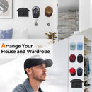 5x Baseball Hat Rack Cap Organizer Door Wall Headphone Hanger Hook (Black) Newly